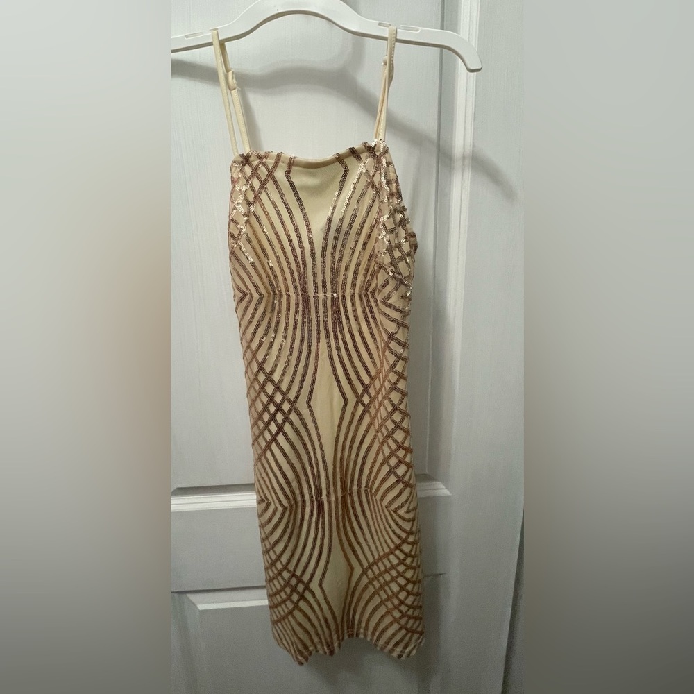 Rose gold dress